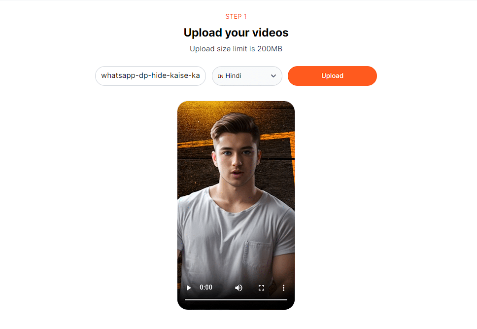 upload your video to submagic ai subtitle generator